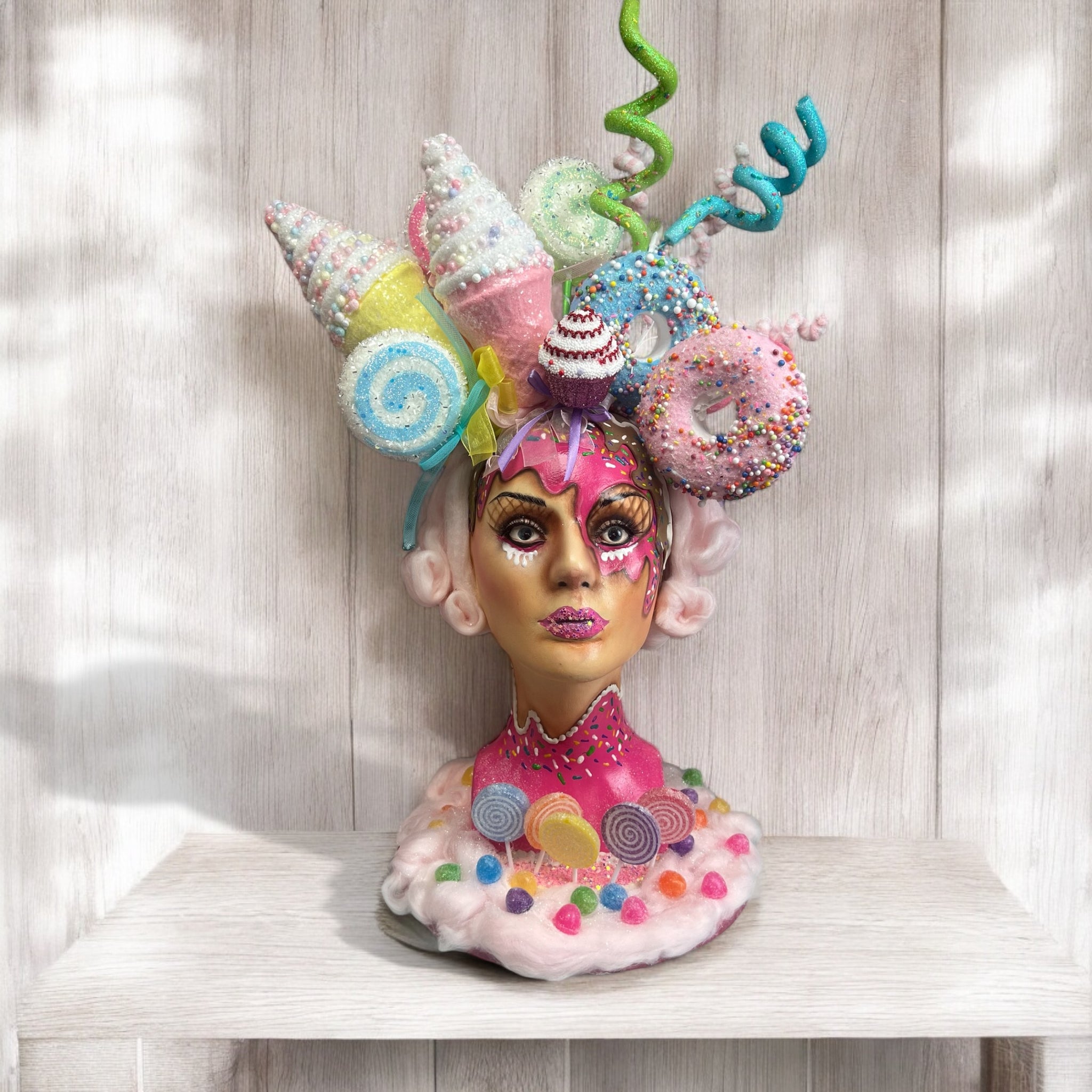 Candy girl mannequin head