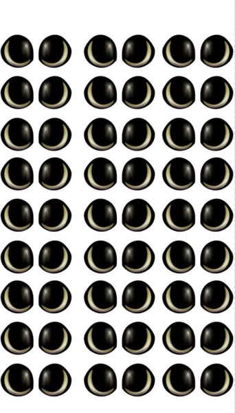 Adhesive Resin Doll Eyes - Style 055
