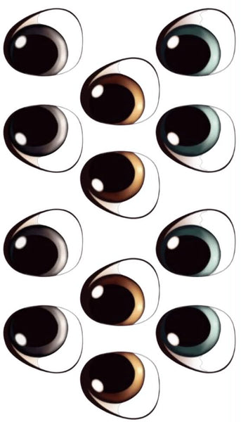 Adhesive Resin Doll Eyes - Style 053