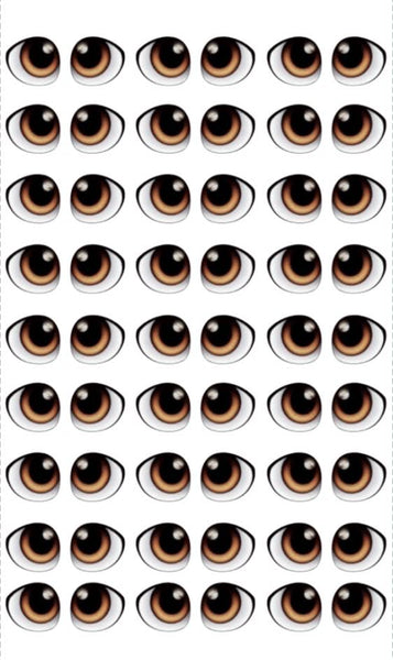 Adhesive Resin Doll Eyes - Style 054