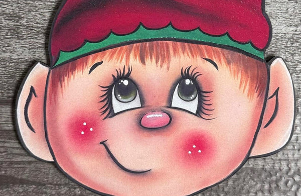 #1010 Elf Head, 12" x 9"