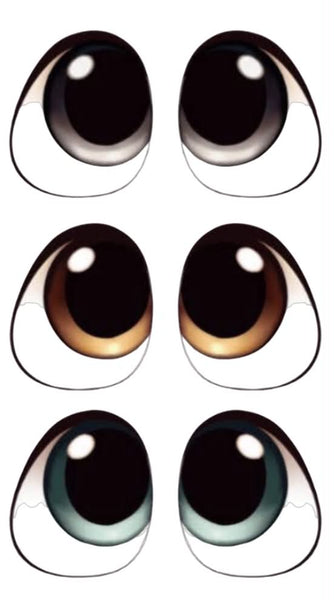 Adhesive Resin Doll Eyes - Style 053