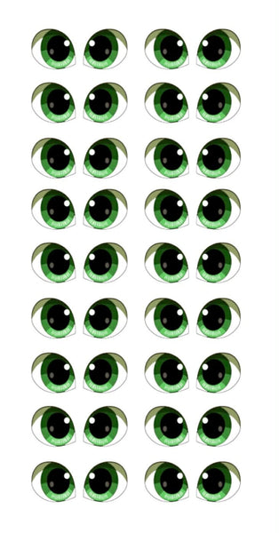 Adhesive Resin Doll Eyes - Style 000