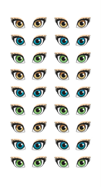 Adhesive Resin Doll Eyes - Style 007