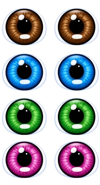 Adhesive Resin Doll Eyes - Style 052