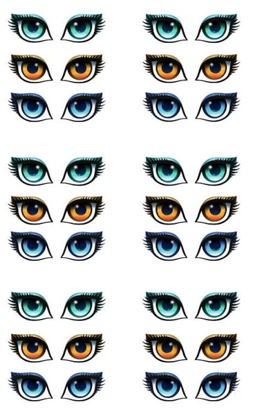 Adhesive Resin Doll Eyes - Style 010