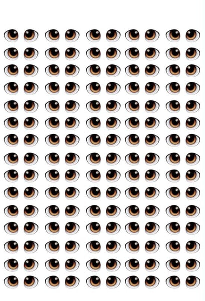 Adhesive Resin Doll Eyes - Style 054