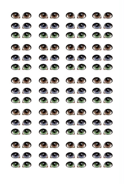 Adhesive Resin Doll Eyes - Style 058