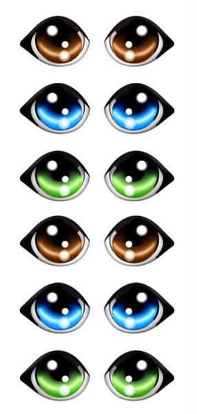 Adhesive Resin Doll Eyes - Style 056