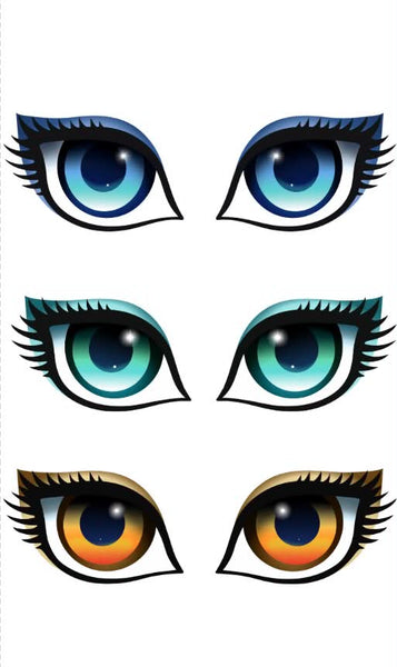 Adhesive Resin Doll Eyes - Style 010