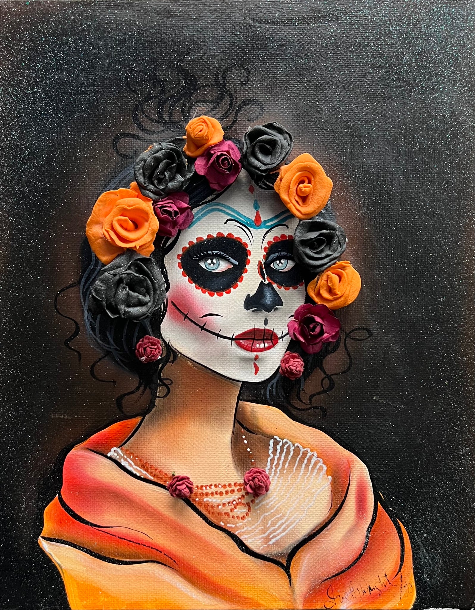 Catrina with rebozo