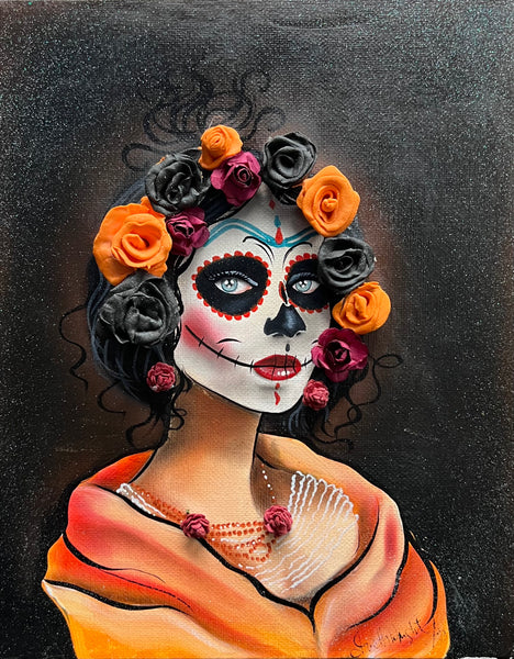 Catrina with rebozo