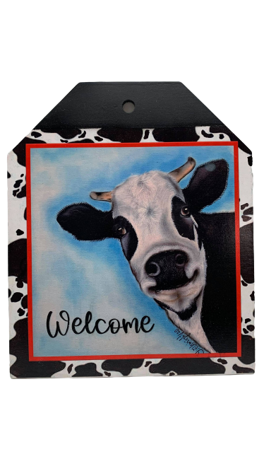 Cow tag Welcome