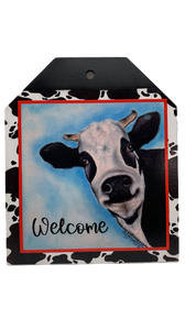 Cow tag Welcome