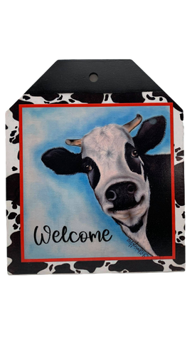 Cow tag Welcome