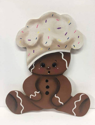 #1013 Gingerbread chef 12.5"