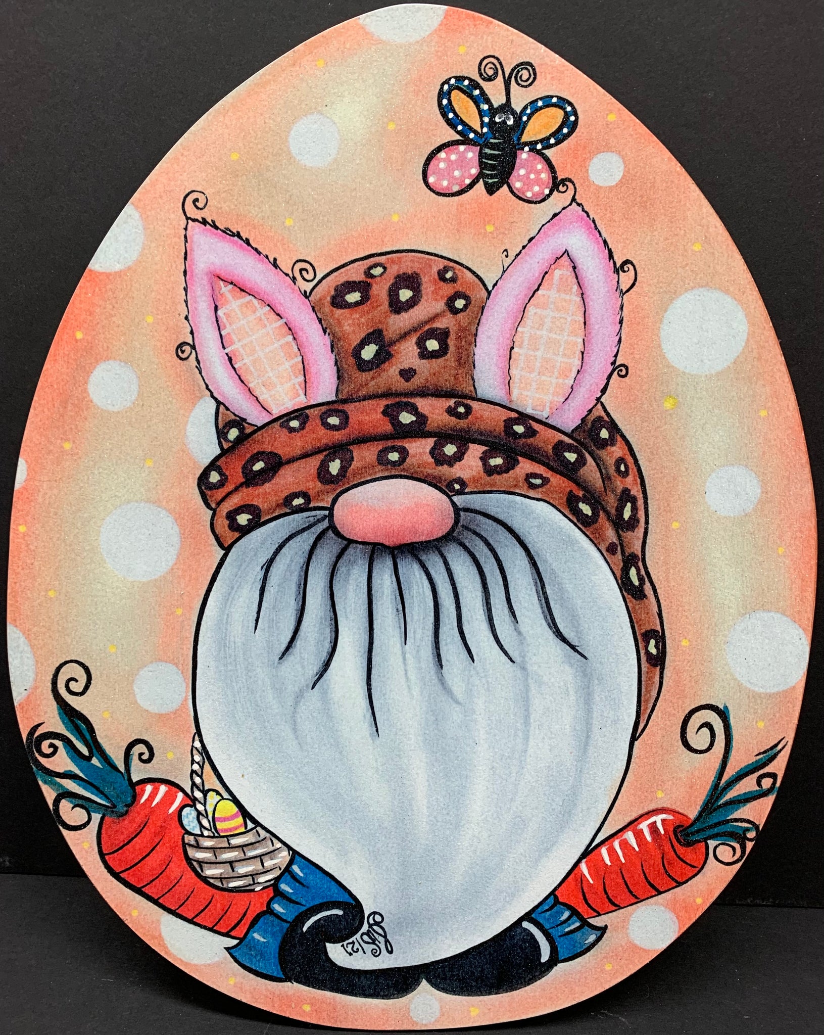 PRINTED SIGN EASTER EGG 12"