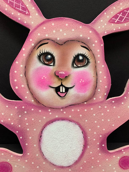 Bunny in pajamas (pink)
