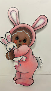Ginger with bunny