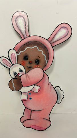 Ginger with bunny