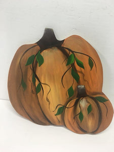 Pumpkin with 2 bodies 12"