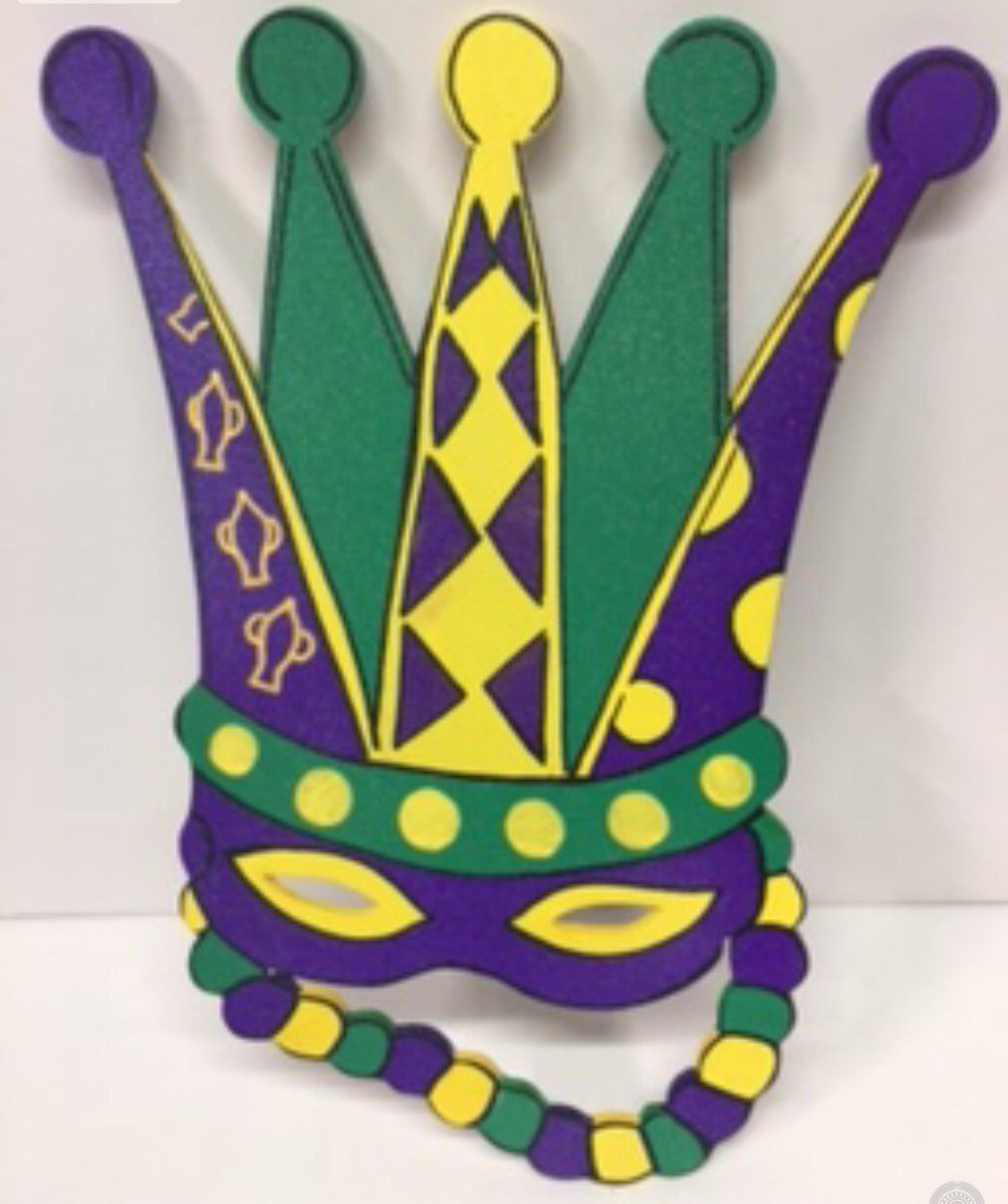 #9 Mardi Gras mask 12.5”