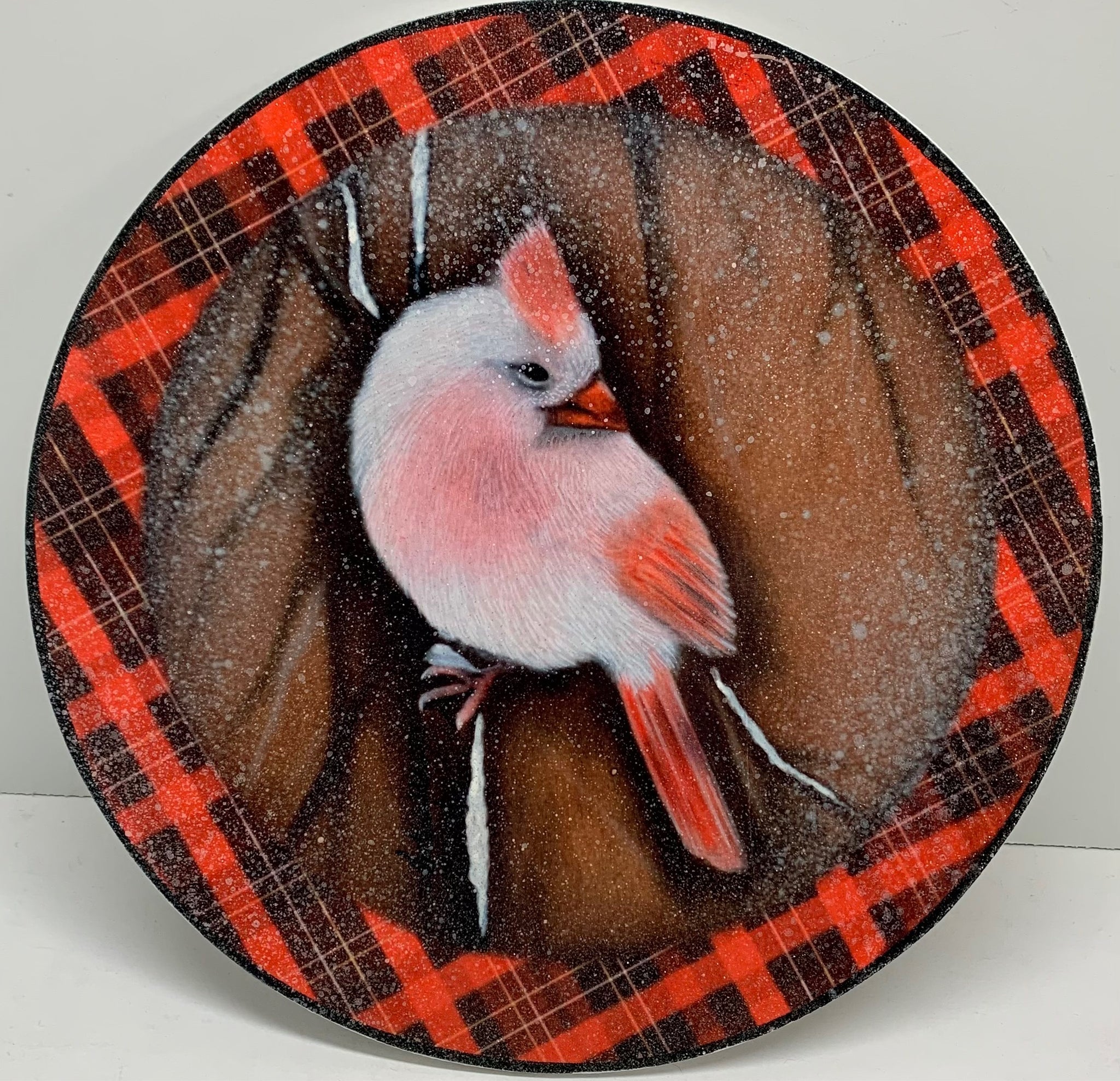 Printed Cardinal 11” round shape