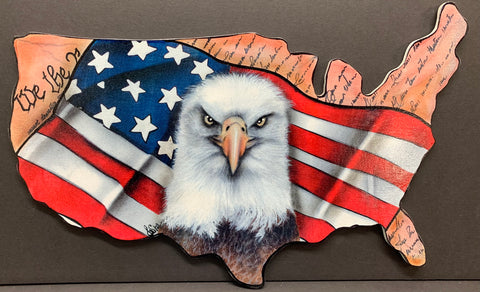 PRINTED American eagle 12” wide