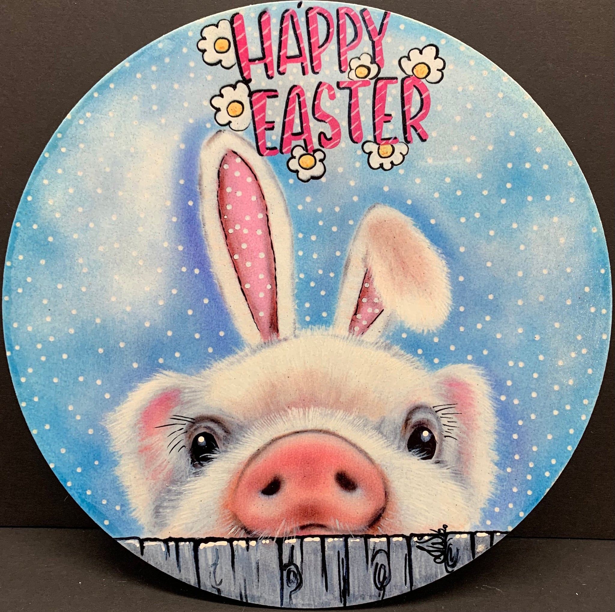 PRINTED EASTER PIGLET 11”