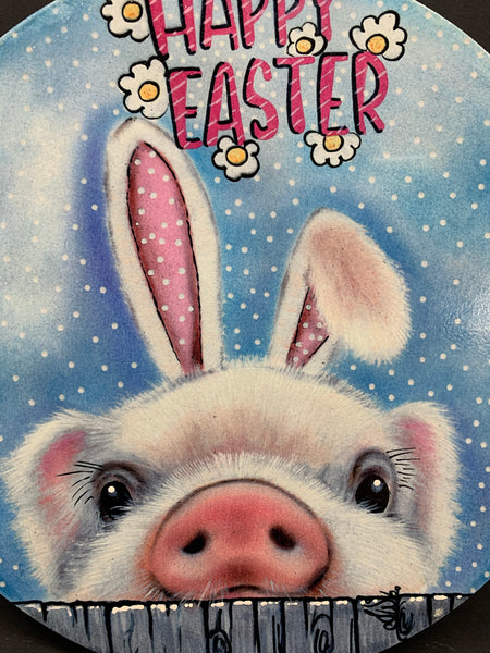 PRINTED EASTER PIGLET 11”