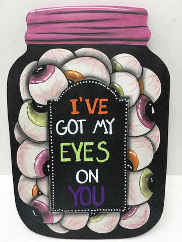 Mason jar eyes