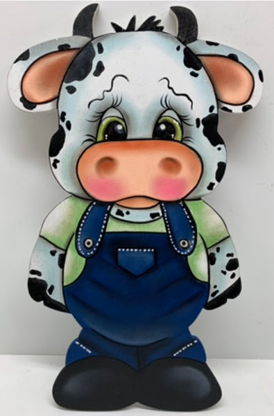 Cow with overall