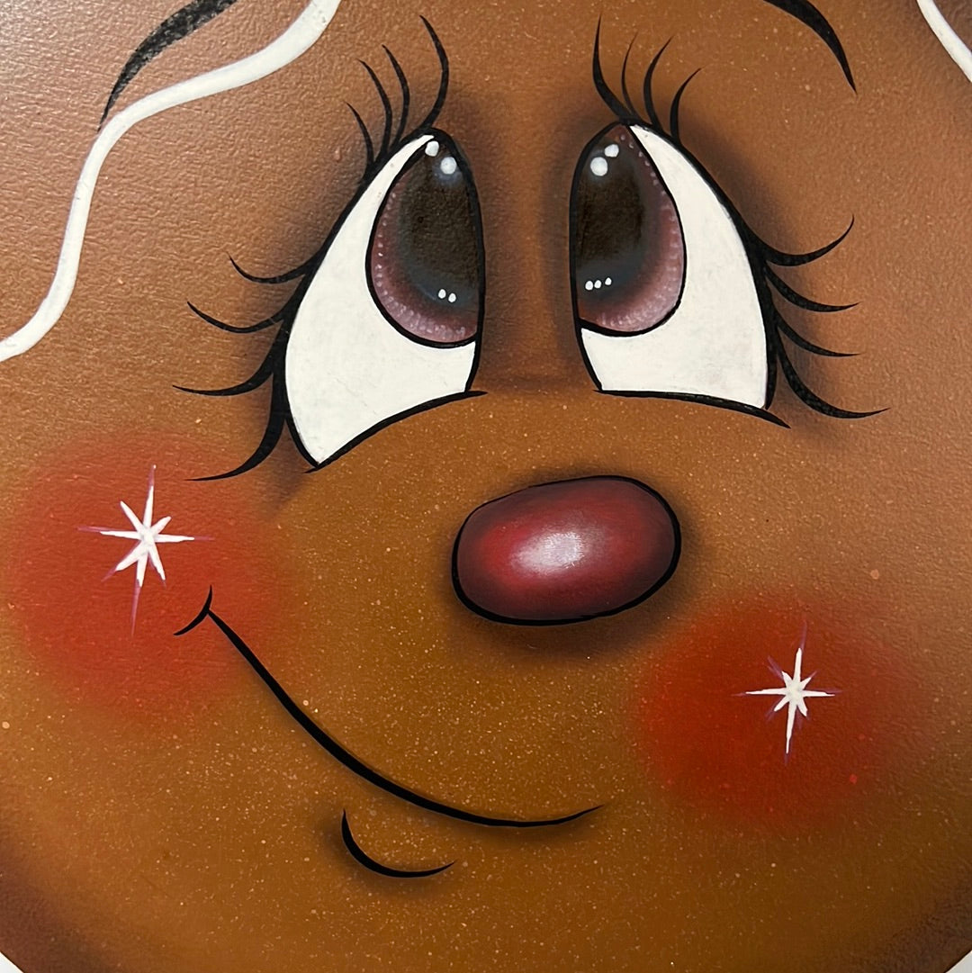 Gingerbread face 12” – WoodArtStudio