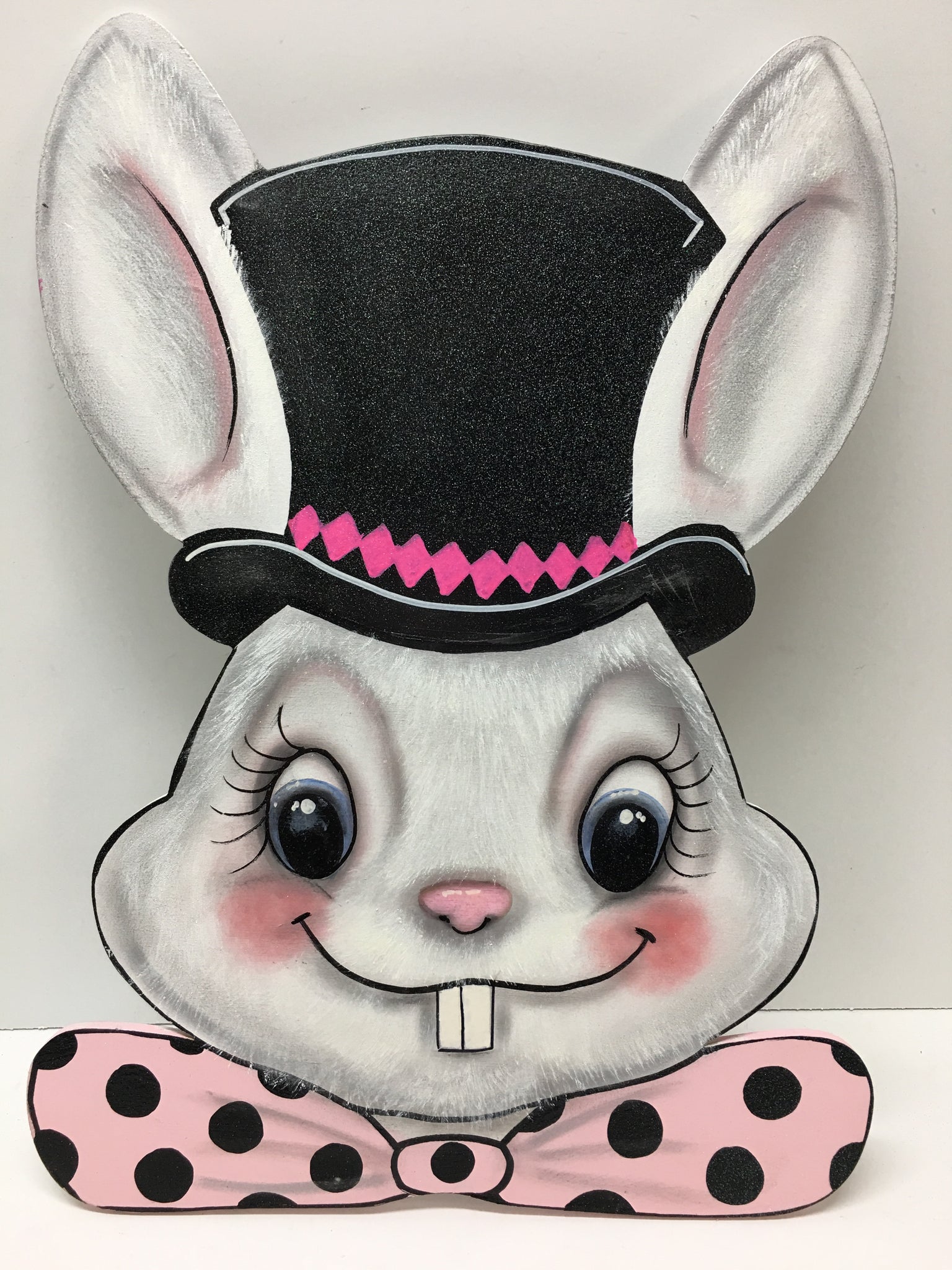 #303 Bunny head with hat