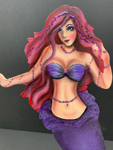 Red hair mermaid