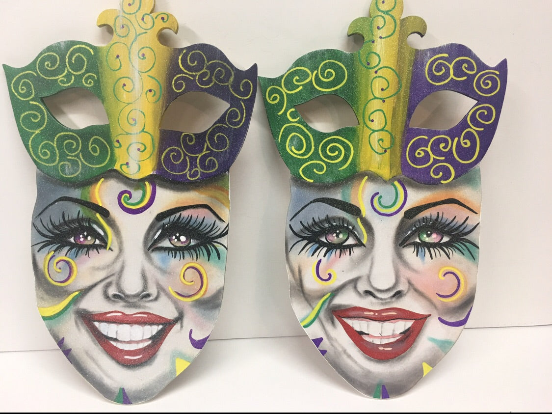 #1 Mardi Gras face