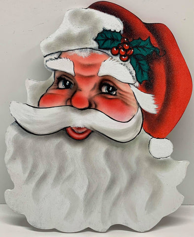 #1018 Vintage santa 12.5” printed